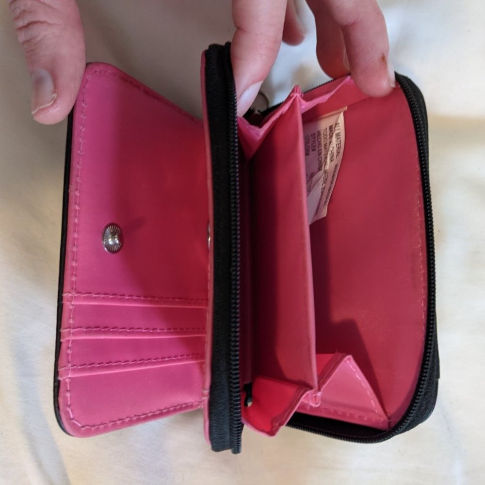 Pink and Black Wallet